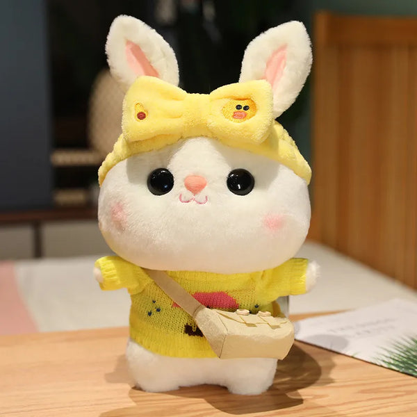 Cozy Dress-Up Bunny Premium Plush Toy (30 cm)