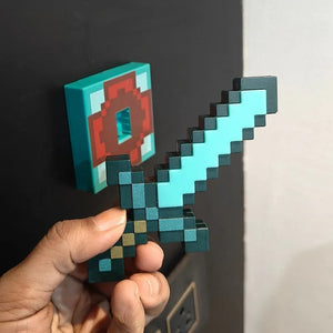 Minecraft Magnetic Pixel Sword & Torch