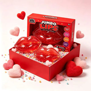 Jumbo Ruby Red Lips Squishy Toy (Set of 2)