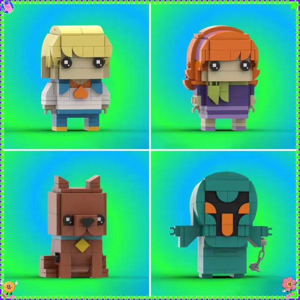Scooby Doo BrickHeadz MOC Building Set