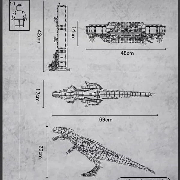 Jurassic Park T-Rex Rampage Building Blocks