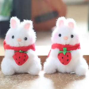 Utterly Adorable Strawberry Rabbit Keychain