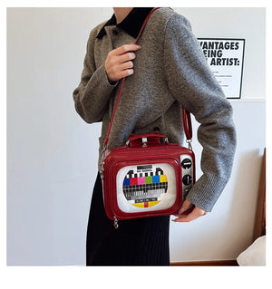 Retro Edition TV Statement Crossbody Bag