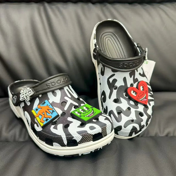 Iconic Haring Pop Art Clogs