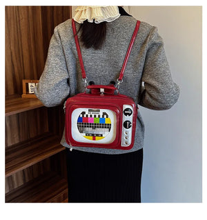 Retro Edition TV Statement Crossbody Bag