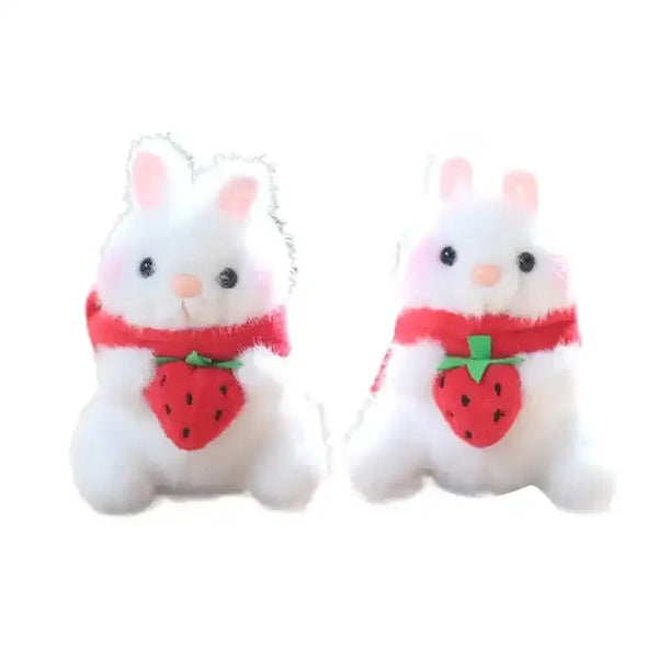 Utterly Adorable Strawberry Rabbit Keychain