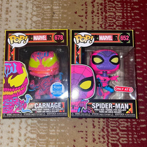 Funko Pop Black Light Collector’s Duo: Carnage & Spider-Man