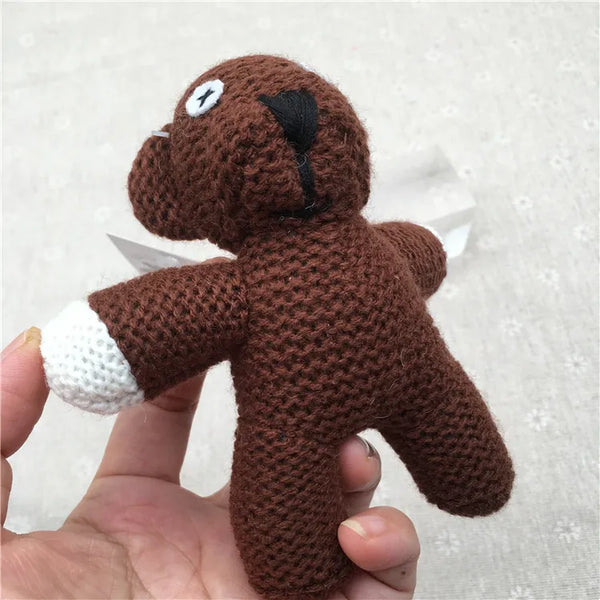 Mr. Bean Knitted Teddy Plush Keychain
