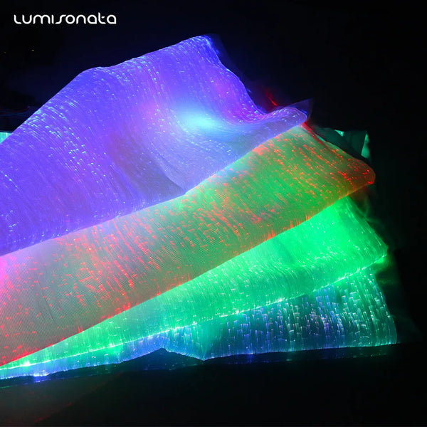 Luminous Fiber Optic Chain Sling Bag