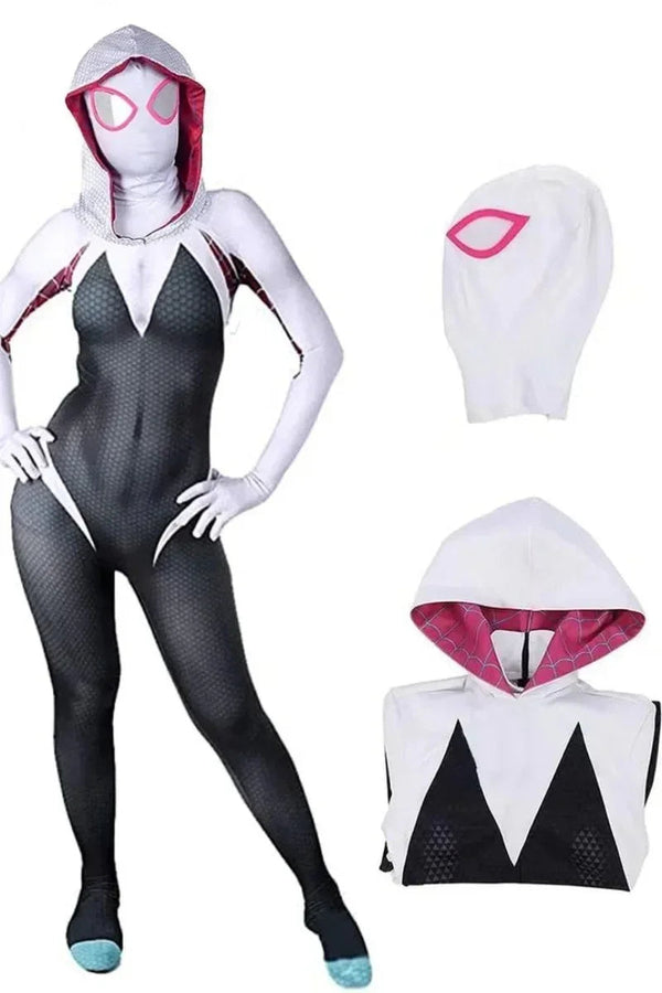 Spider Gwen Anime Full Body Costume