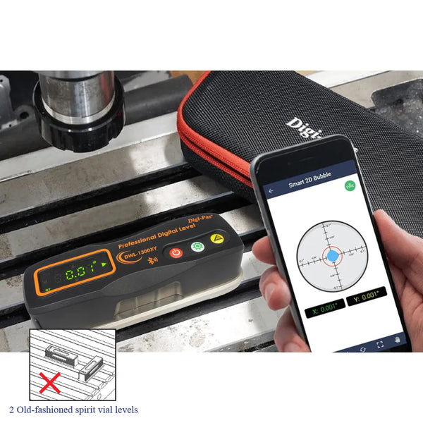 Digi-Pas DWL-1300XY Digital Machinist Precision Level & Inclinometer