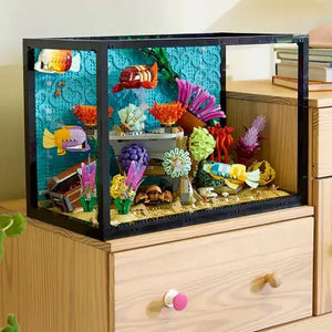 Tropical Aquarium Icons Building Blocks
