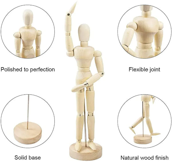 Articulated Wooden Flex Mannequin