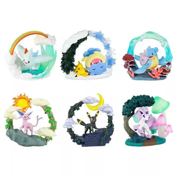 Re-Ment Pokémon Circular Diorama Collection (Set of 6)
