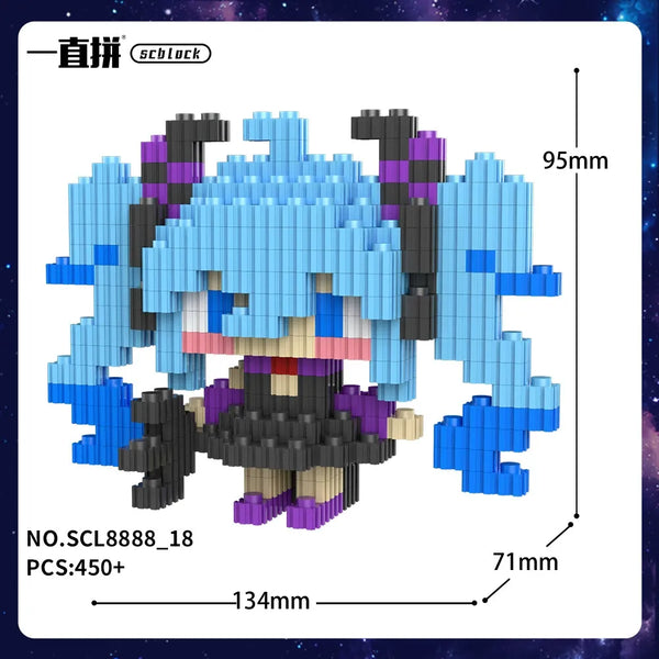 Hatsune Miku Digital Diva SCL8888 3D Chibi Blocks