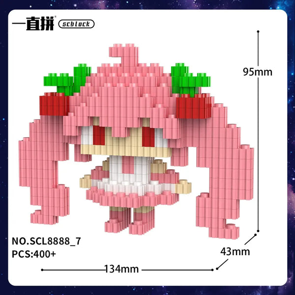 Hatsune Miku Digital Diva SCL8888 3D Chibi Blocks