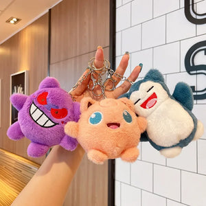 Pokemon Rabbit Fur Plush Keychain