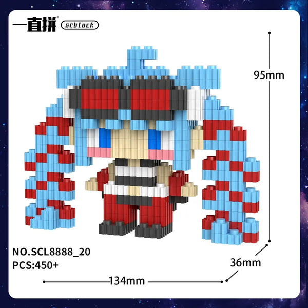 Hatsune Miku Digital Diva SCL8888 3D Chibi Blocks