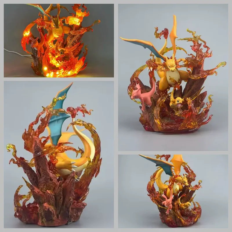 Charizard Evolution Set Giga-Impact Cursed Flame Ver. Figure (30 cm)