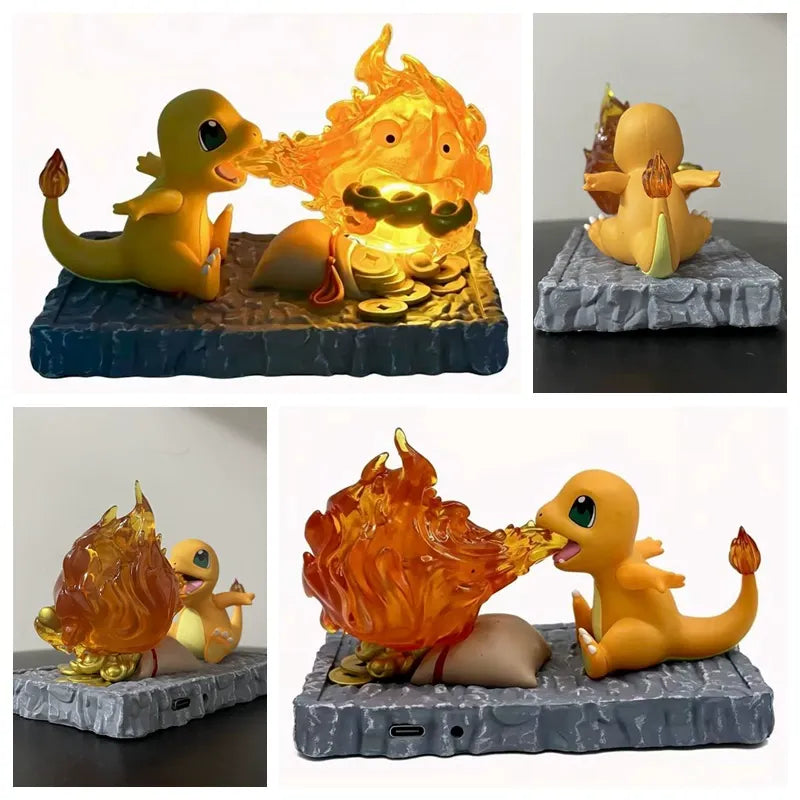 Charmander x Calcifer Crossover Glow Desk Figure
