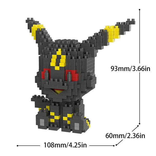 Eevee Evolutions 3D Elemental Micro Building Blocks