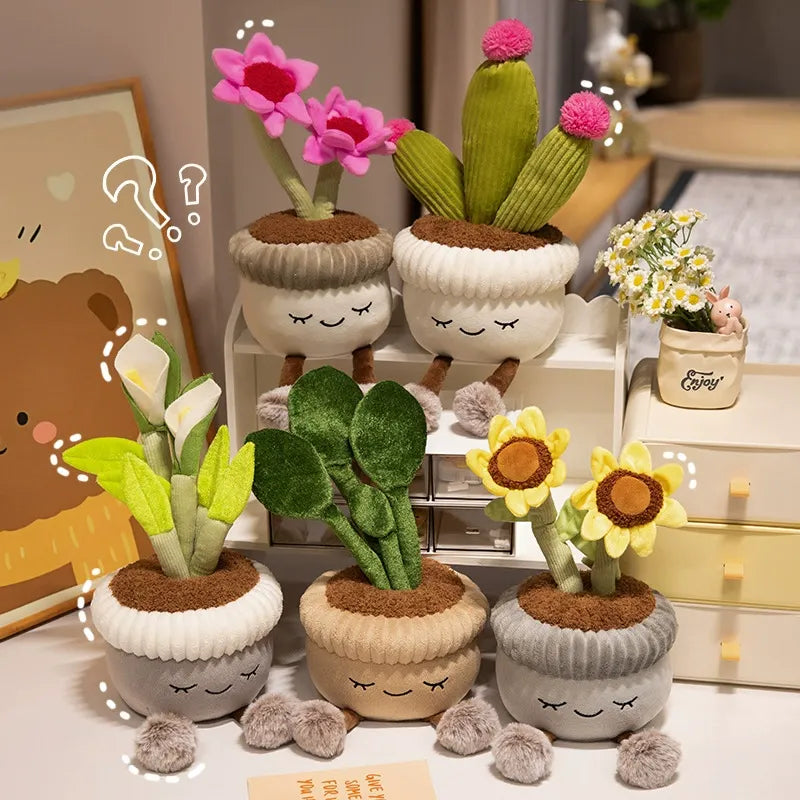Potted Plush Artificial Plants (30 cm)