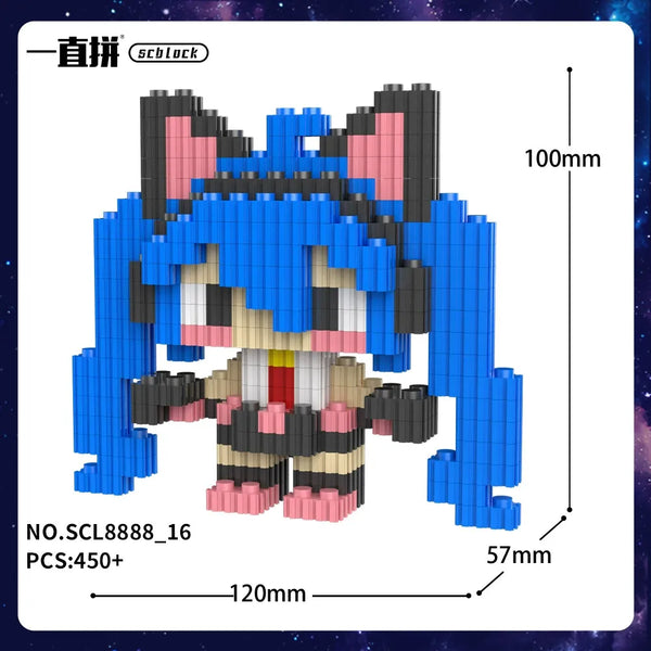 Hatsune Miku Digital Diva SCL8888 3D Chibi Blocks