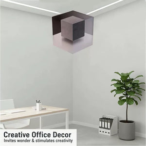 3D Impossible Corners Wall Illusion Stickers