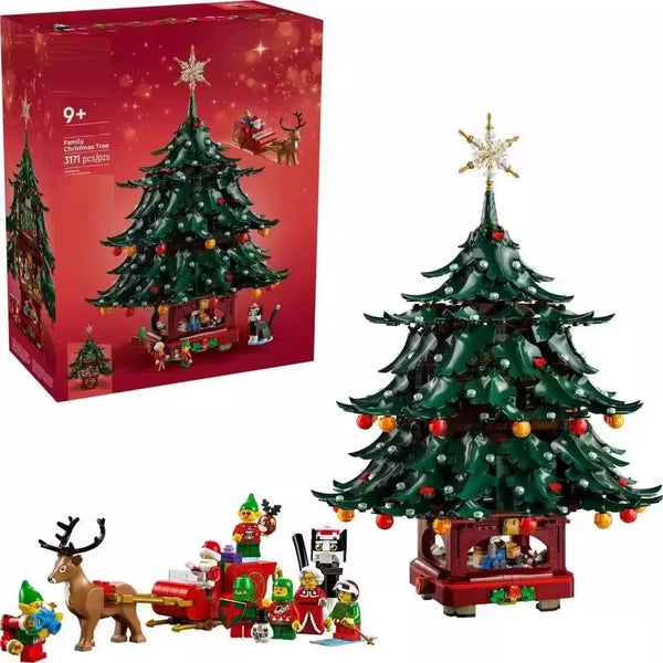 Family Christmas Tree Building Blocks (3171 Pcs)