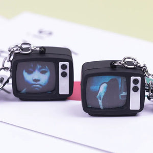 Cinema Horror TV Glow & Sound Keychain