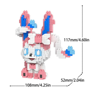 Eevee Evolutions 3D Elemental Micro Building Blocks