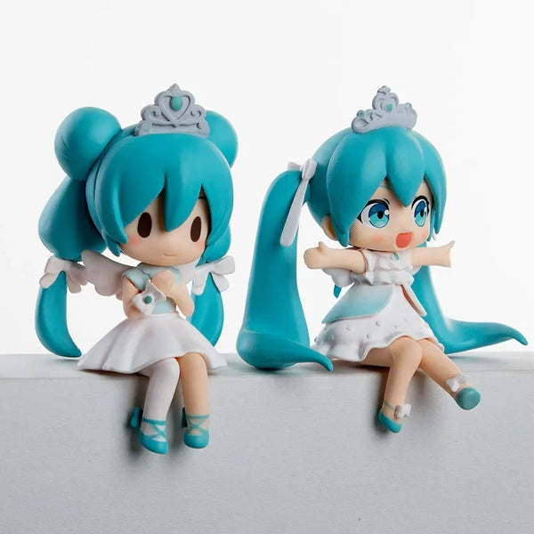 Hatsune Miku Princess & Angel Chibi Sitting Figures (Set of 2)
