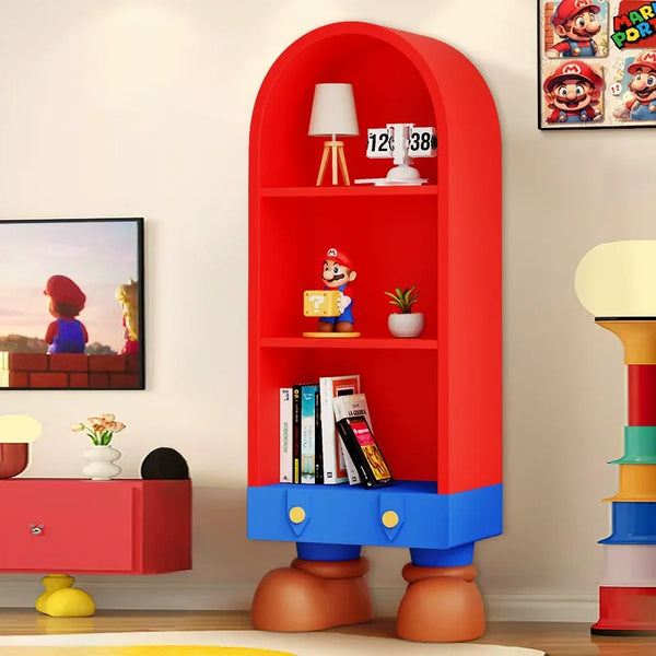 Retro Mario Arched Top Display Cabinet
