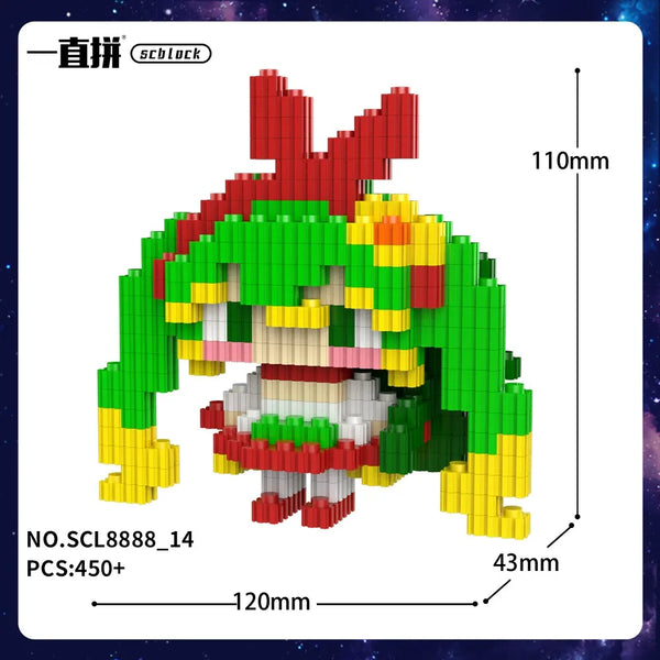 Hatsune Miku Digital Diva SCL8888 3D Chibi Blocks