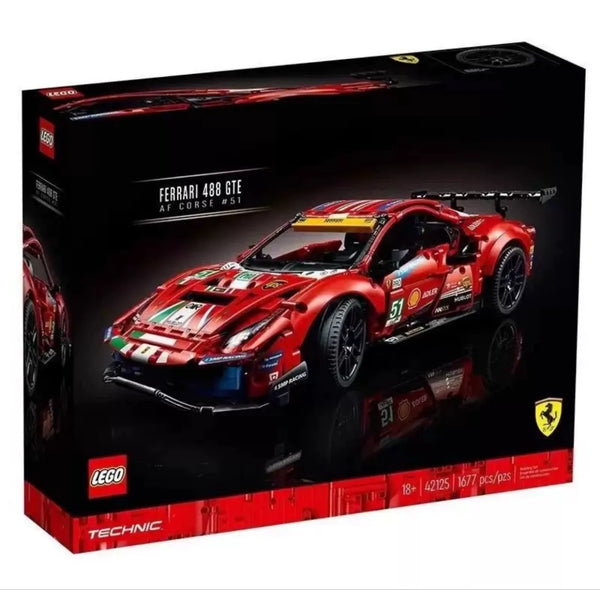 Technic 42125 Ferrari 488 GTE AF Corse #51 Building Kit (1677 Pcs)