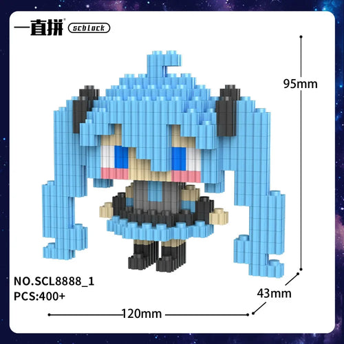 Hatsune Miku Digital Diva SCL8888 3D Chibi Blocks