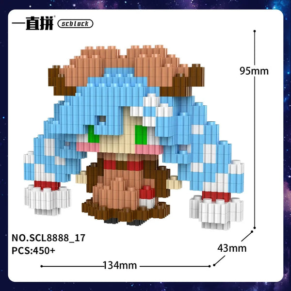 Hatsune Miku Digital Diva SCL8888 3D Chibi Blocks