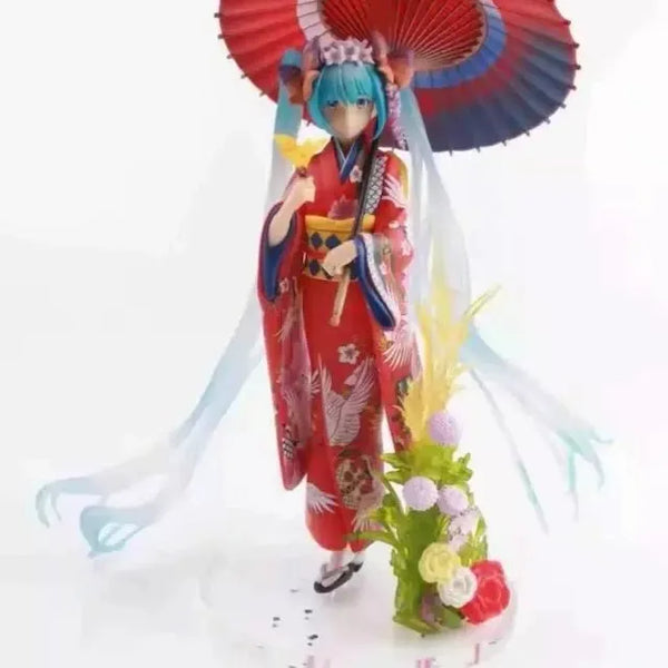 Hatsune Miku Floral Kimono Figure (23 cm)