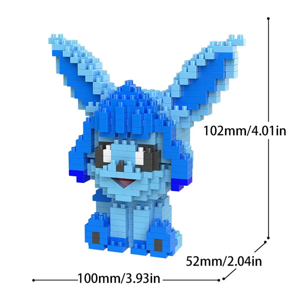 Eevee Evolutions 3D Elemental Micro Building Blocks