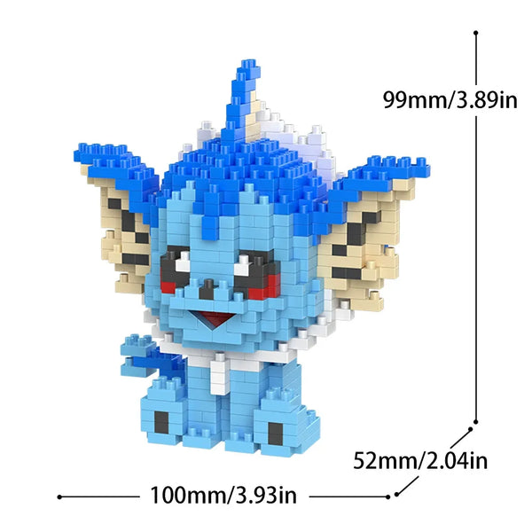 Eevee Evolutions 3D Elemental Micro Building Blocks