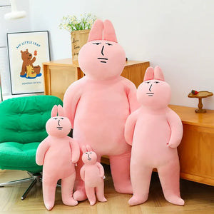 Pink Humanoid Rabbit Plush Pillow