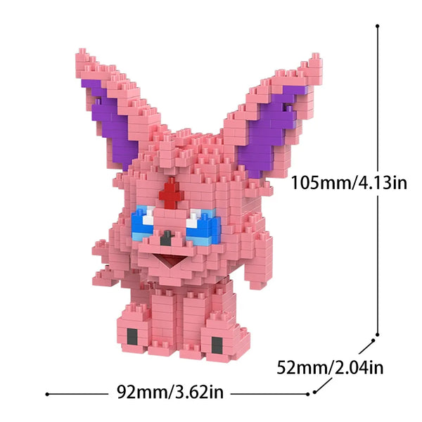 Eevee Evolutions 3D Elemental Micro Building Blocks