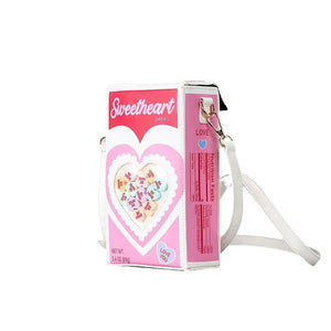 Berry-Sweet Sweetheart Candy Box Crossbody Bag
