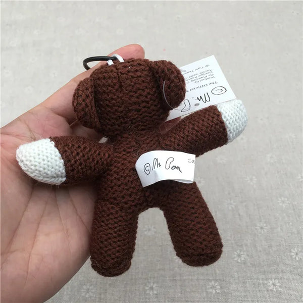 Mr. Bean Knitted Teddy Plush Keychain