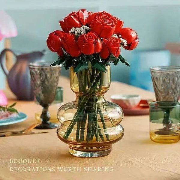 Bouquet of Roses Building Blocks (822 Pcs)