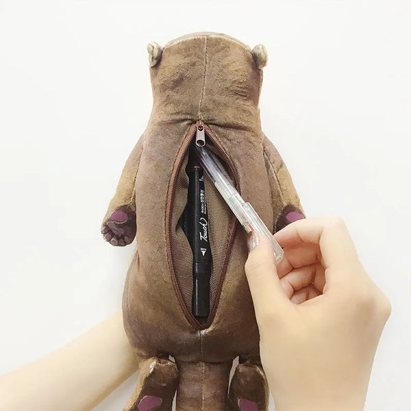Sea Otter 2-in-1 Plush Wrist Pad & Desk Organizer