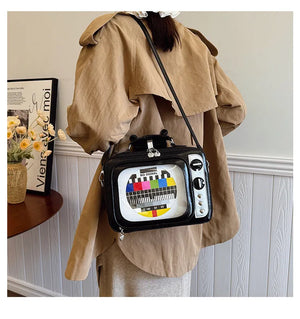 Retro Edition TV Statement Crossbody Bag