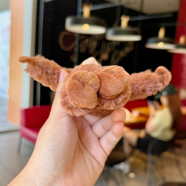 Punch Monkey Furry Plush Keychain
