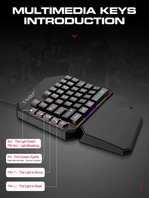 Thunderwolf T19 One Handed Keyboard