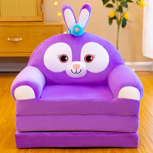 Kawaii Character Three-Fold Plush Sofa Bed